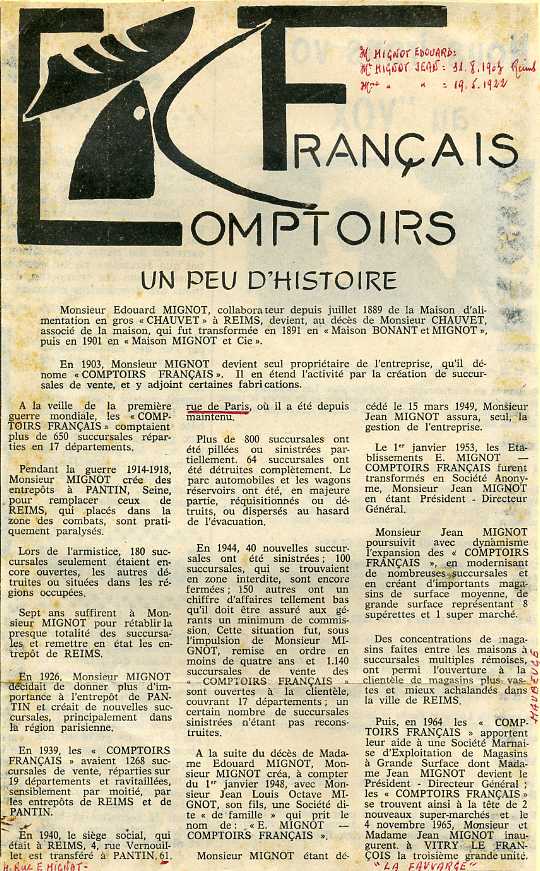 HISTOIRE DE COMPTOIRS FRANCAIS419